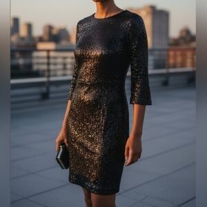 BILL HALLMAN x B SHARP | SEQUIN CUTOUT PARTY DRESS - NWT!